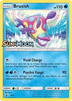 SM Black Star Promos Bruxish Pokémon card